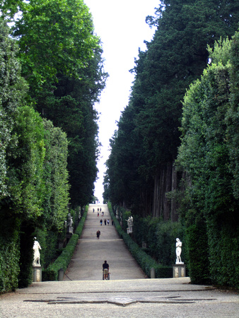 Mooie lanen doorkruisen de Giardini di Boboli